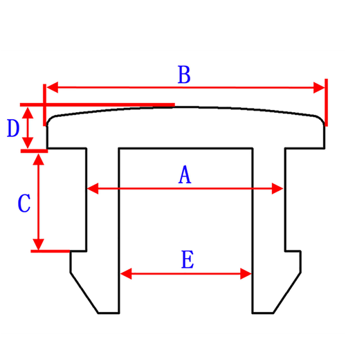 Close-up of Silicone Rubber Snap-on Hole Plug Seal Stopper