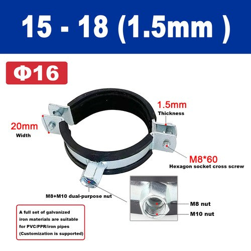 Split Ring Pipe Hanger, Adjustable Wall Mount Ceiling Mount Pipe Bracket Support