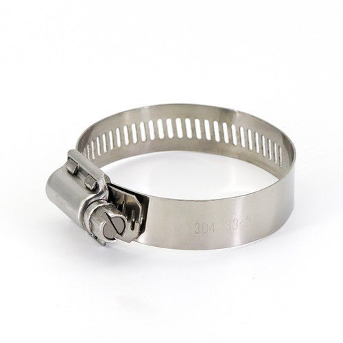 Butterfly Wing clamp installed on a radiator hose in a car engine