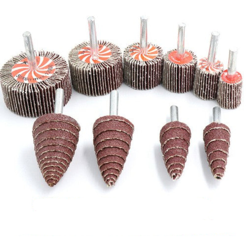 Sanding Flap Wheel Abrasive Disc Polishing φ15-80mm For Dremel Rotary Tool 6mm