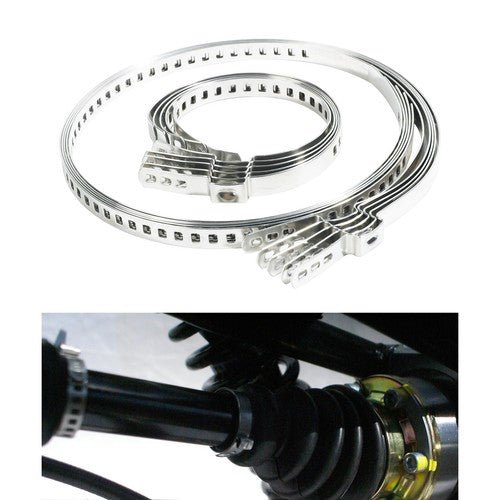 304Steel Universal Adjustable AXLE CV Joint Boot Crimp Clamp Kit, CV Boot Clamp - HomeDIYer
