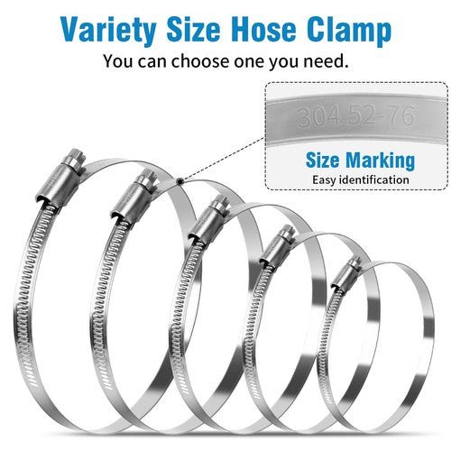 Hose Clamps Jubilee Clips Worm drive Mikalors Kale Stainless Steel Pipe Clip - HomeDIYer