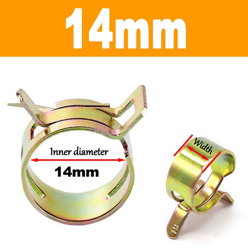 4mm - 46mmFuel Line Hose Spring Clips Water Pipe Air Tube Clamps