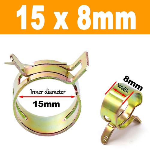 4mm - 46mmFuel Line Hose Spring Clips Water Pipe Air Tube Clamps