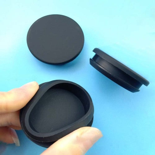Detail of Flexible Snap-on Design on Silicone Rubber Hole Plugs