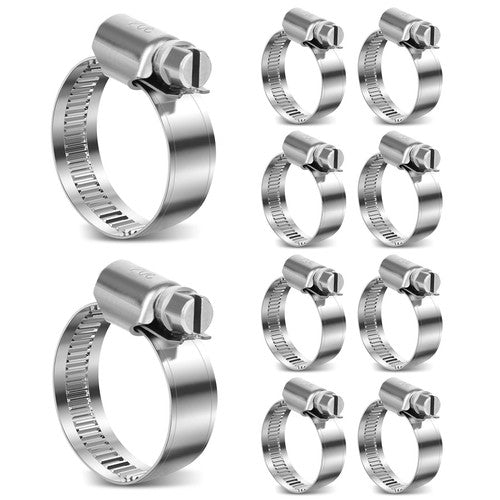 Hose Clamps Jubilee Clips Worm drive Mikalors Kale Stainless Steel Pipe Clip - HomeDIYer