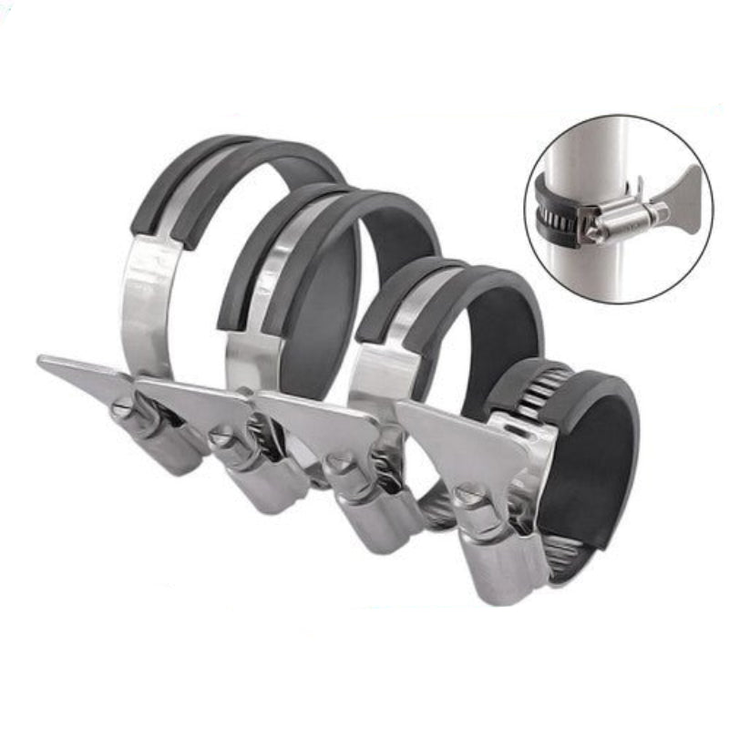 Worm Drive Hose Clips Stainless Steel Adjustable Range for Water Pipe, Plumbing