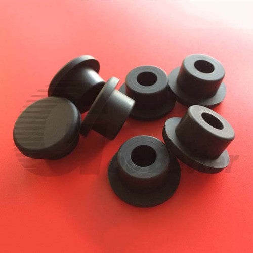 Snap-On Hole Plug Silicone Rubber Blanking Seal Bung Pipe Tube (2.5-60mm) Black