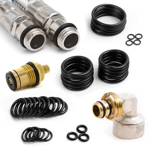 1.9mm Cross Section O-Rings NBR Nitrile Rubber 45mm - 140mm OD Oil Resistant Seal 100Pcs