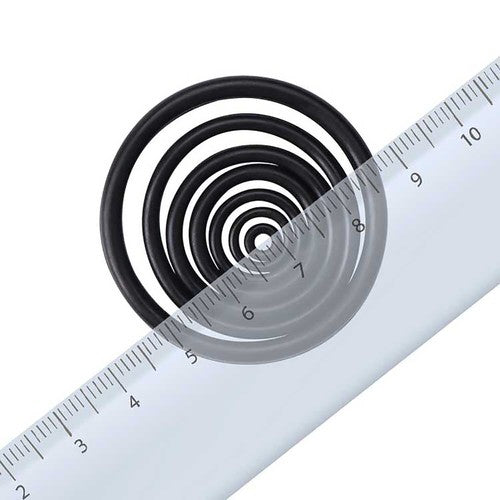 7mm Cross Section O-Rings NBR Nitrile Rubber 414mm - 754mm OD Oil Resistant Seals