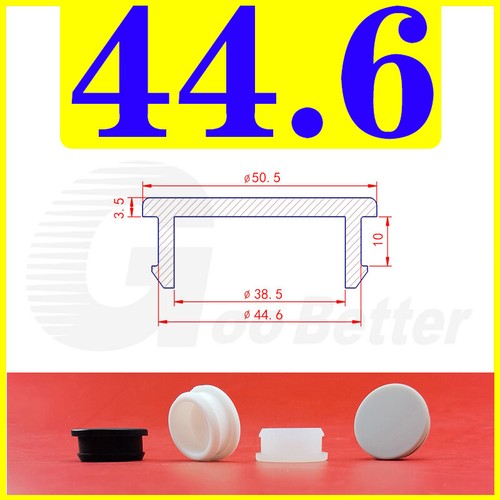 Snap-On Hole Plug Silicone Rubber Blanking Seal Bung Pipe Tube (2.5-60mm) Black