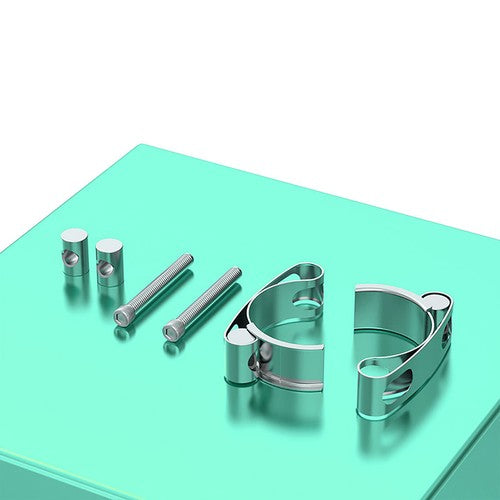 Macro detail of the Mild Steel construction with corrosion-resistant coating