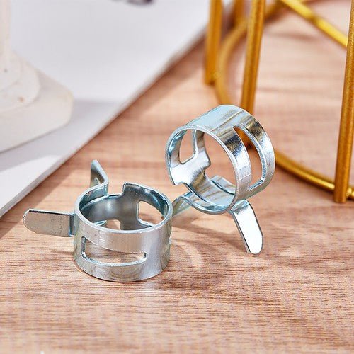 Spring Clips Fuel Hose Clamps Air Gas Water Pipe Self Clamping Surface zinc coat - HomeDIYer