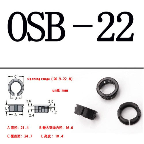 10mm-26mm Hole Cover Grommet Wire Table Cable Tidy Hole Plug Cap Computer Desk