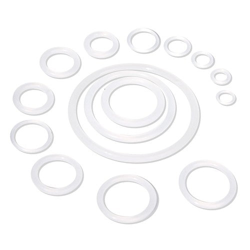 50x White Silicon Rubber O Rings Food Grade Cross Section 3.1mm OD 9mm-100mm