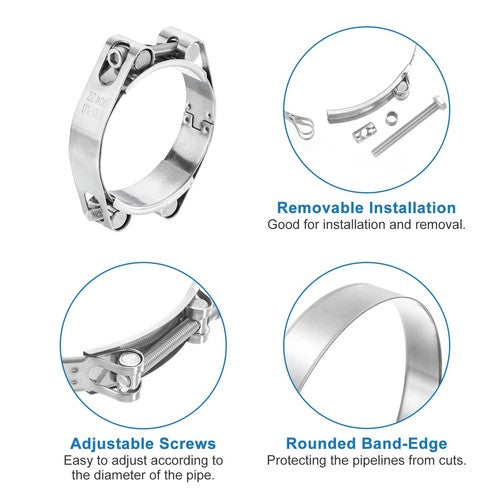 Genuine HomeDIYer Heavy Duty Jubilee Super Clamp in 304 Stainless Steel