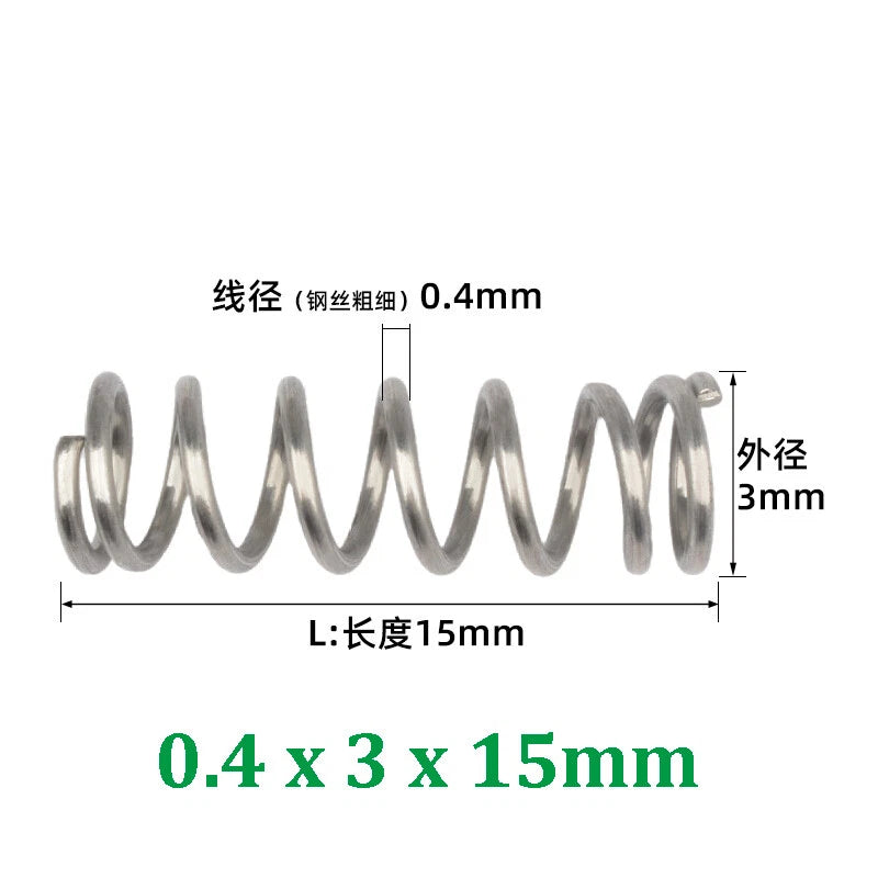 Compression Spring 0.2-0.5mm Wire Diameter Pressure Small Spring Stainless Steel