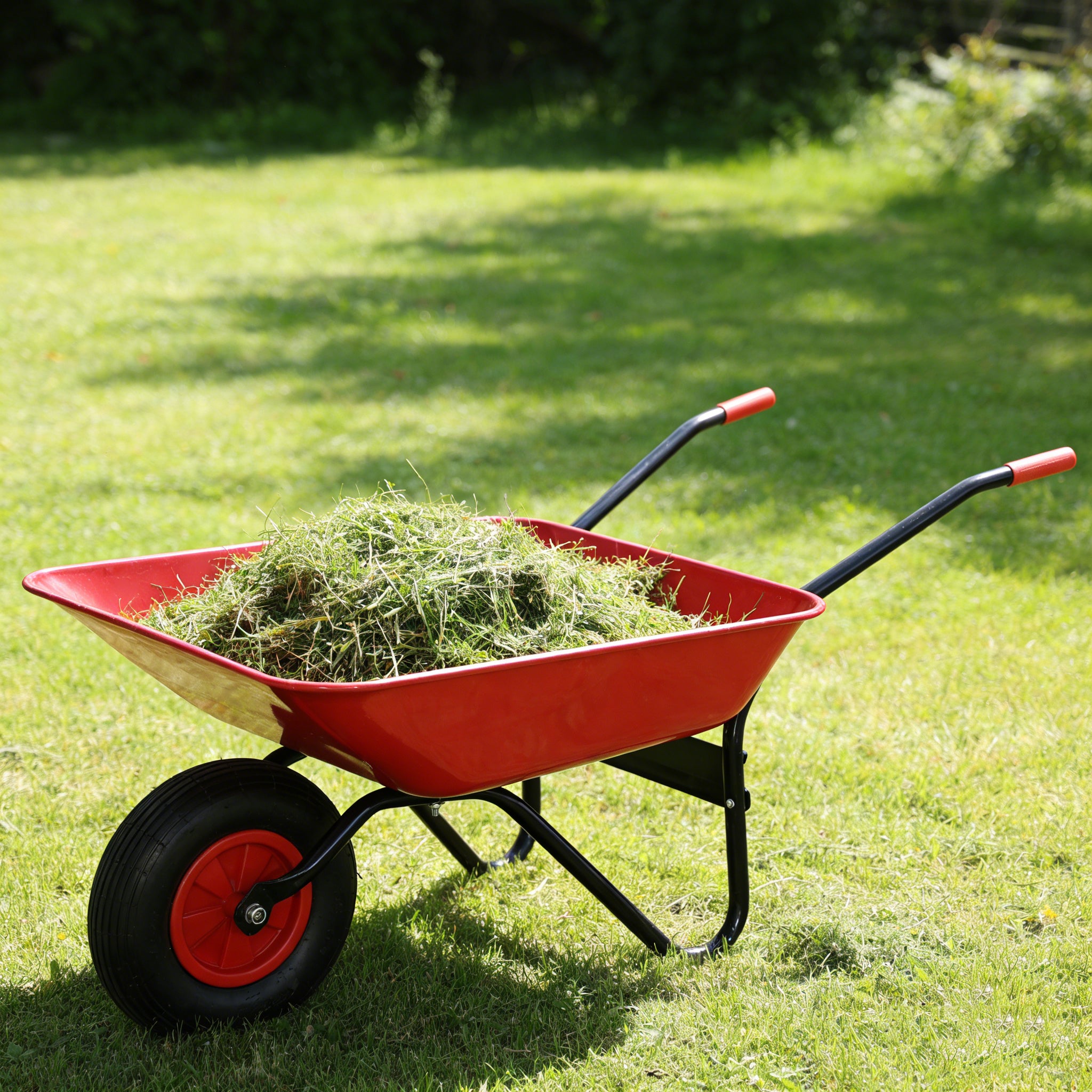 Steel TRAY wheel barrow trolley for red garden 12 inch pneumatic wheel