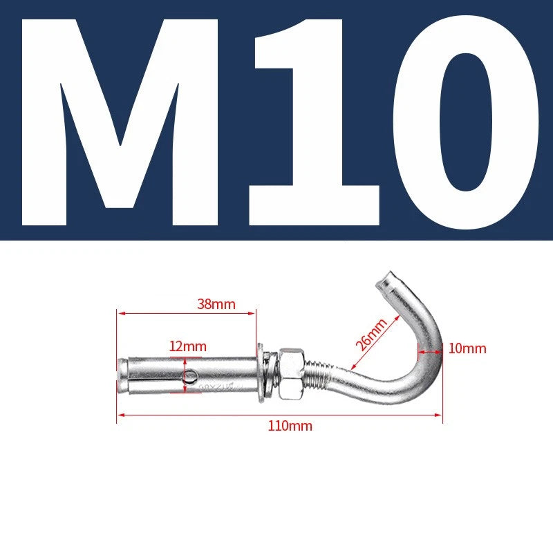 Hook Bolt Shield Anchor Expansion Bolts M6 M8 M10 M12 – Heavy Duty Wall Anchors