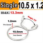 New Single Wire Fuel Hose Spring Clips Silicone Pipe Clamps Air Band Vacuum Tube - HomeDIYer