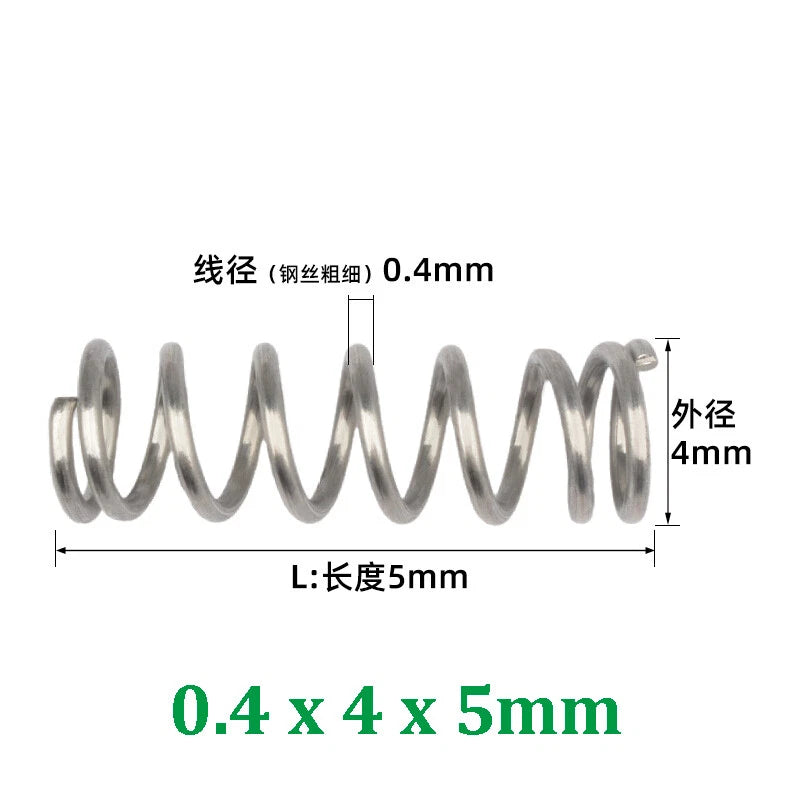Compression Spring 0.2-0.5mm Wire Diameter Pressure Small Spring Stainless Steel