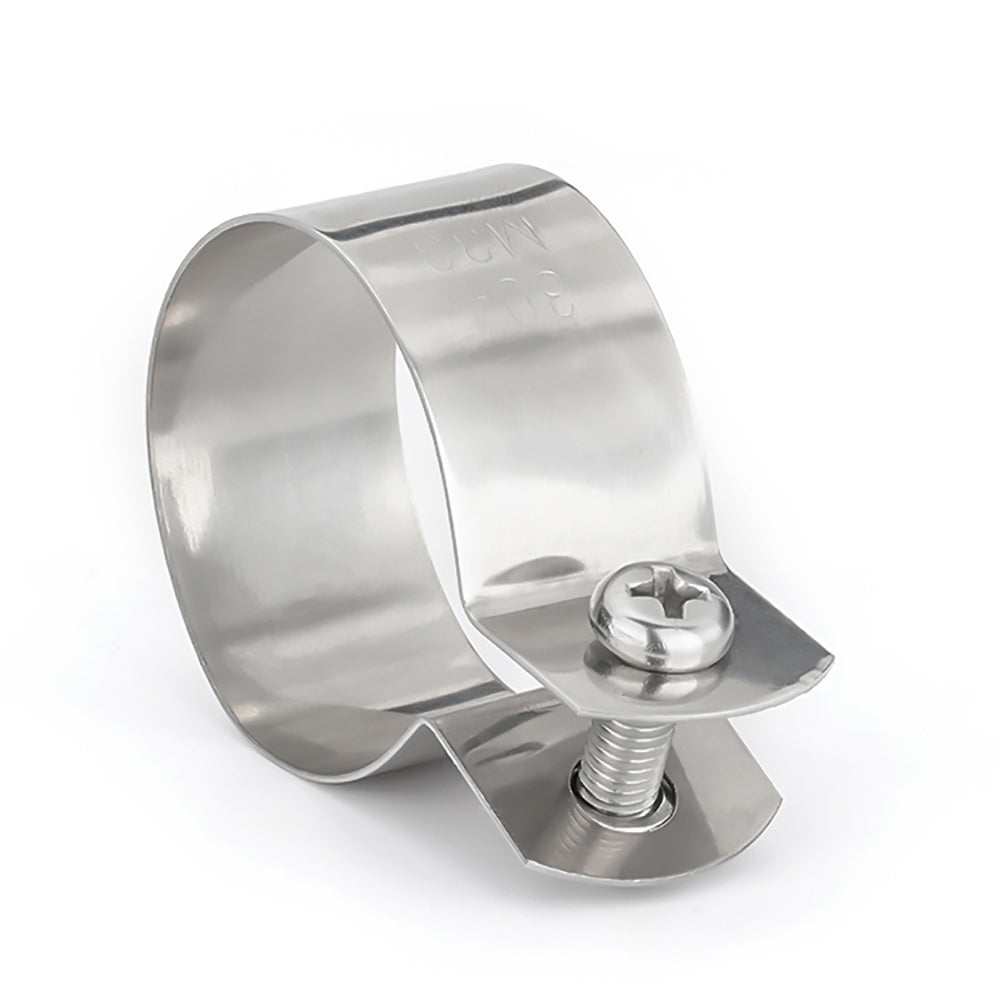 304 stainless steel pipe clamps, M33 U-bolt hose clamps, ideal for securing pipes from 10mm to 115mm | HomeDIYer
