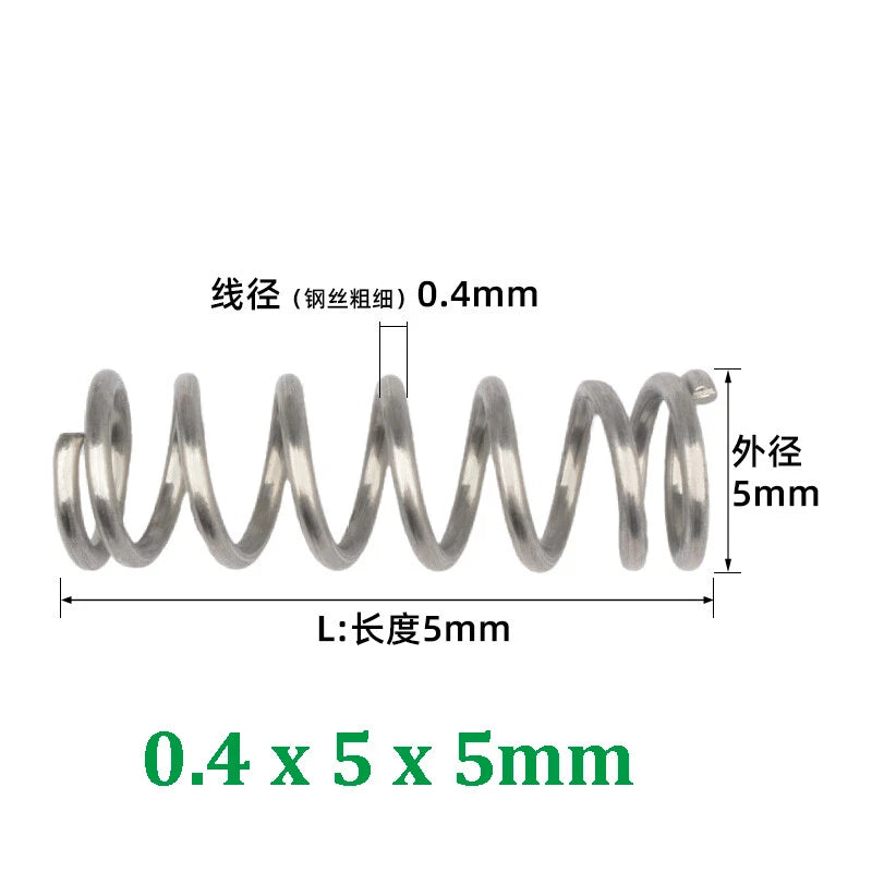 Compression Spring 0.2-0.5mm Wire Diameter Pressure Small Spring Stainless Steel