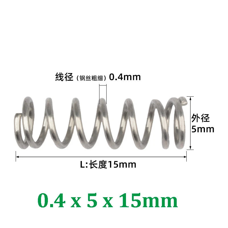 Compression Spring 0.2-0.5mm Wire Diameter Pressure Small Spring Stainless Steel