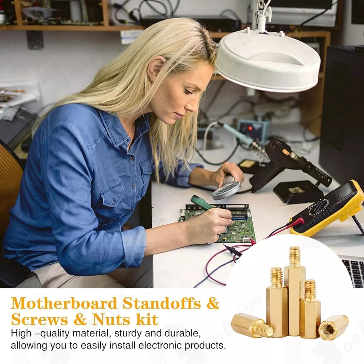 300Pcs M2 Male Female Brass Standoff Spacer PCB Board Hex Screws Nut Kit - HomeDIYer