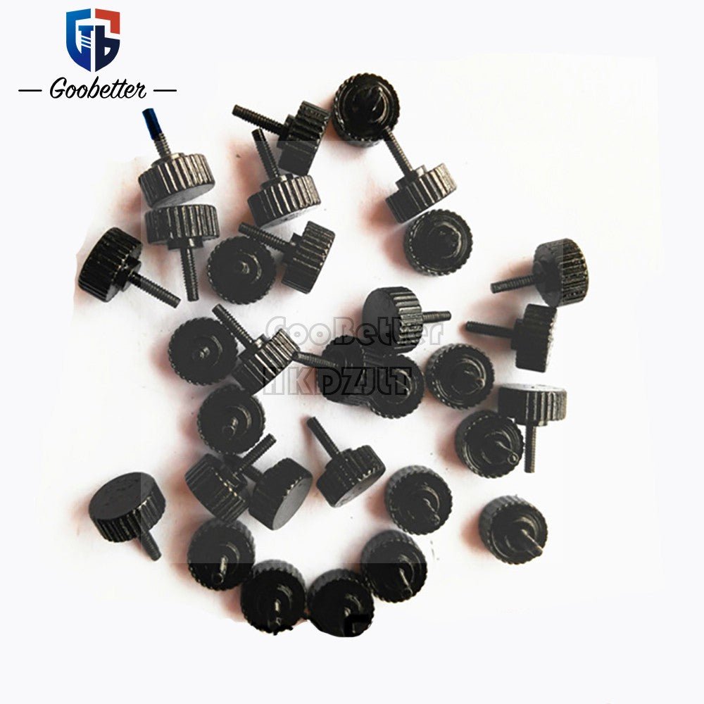 M1.6 Knurled Thumb Screws – Carbon Steel Hand Grip Knob Bolts, 3–10mm, 0.35 Pitch - HomeDIYer