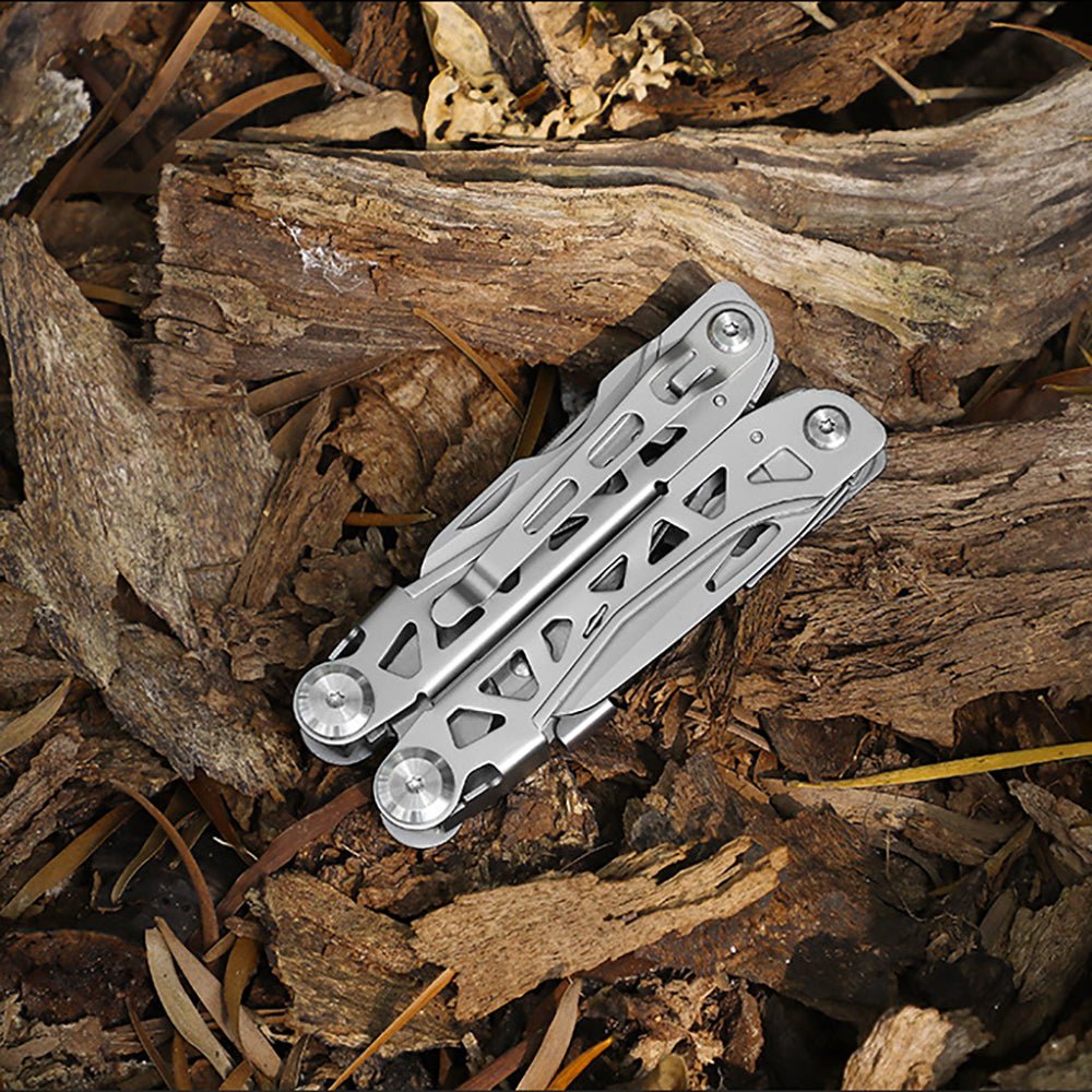 19 - in - 1 EDC Multi tool with Pocket Knife, Needle Nose Pliers and Wire Stripper Tools, Gifts for Men, Survival and Camping Gear, Stainless Steel - HomeDIYer