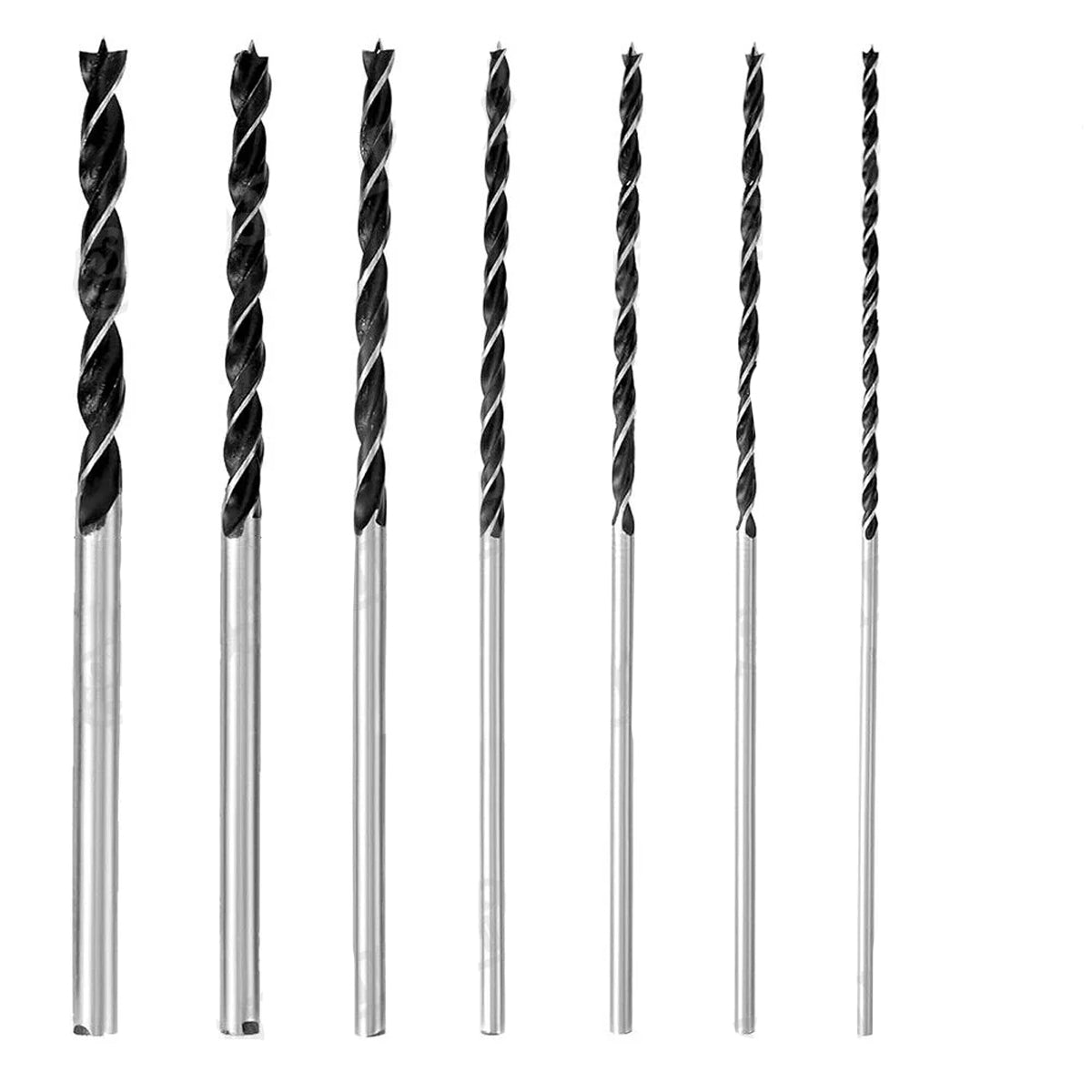 7-teiliges Holzbohrer-Set Holzspiralbohrer mit Zentrierspitze Ø 4 -12mm Bohrer-Set