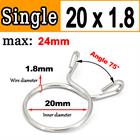 Single/Double Wire Spring Clips / Silicone Hose Pipe Air Fuel Band Tube Clamp