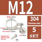 304 Stainless Steel Pipe Clamp U-Bolt Hose Clip 10 - 115mm Plumbing Fixing