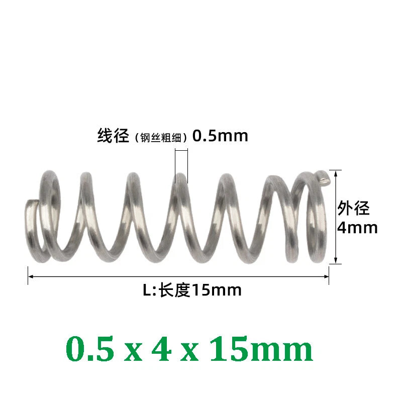 Compression Spring 0.2-0.5mm Wire Diameter Pressure Small Spring Stainless Steel
