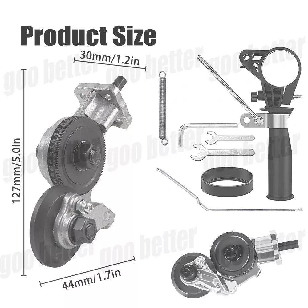 Electric Drill Attachment Nibblers for Cutting Sheet Metal Cutter Saw Tool Kit - HomeDIYer