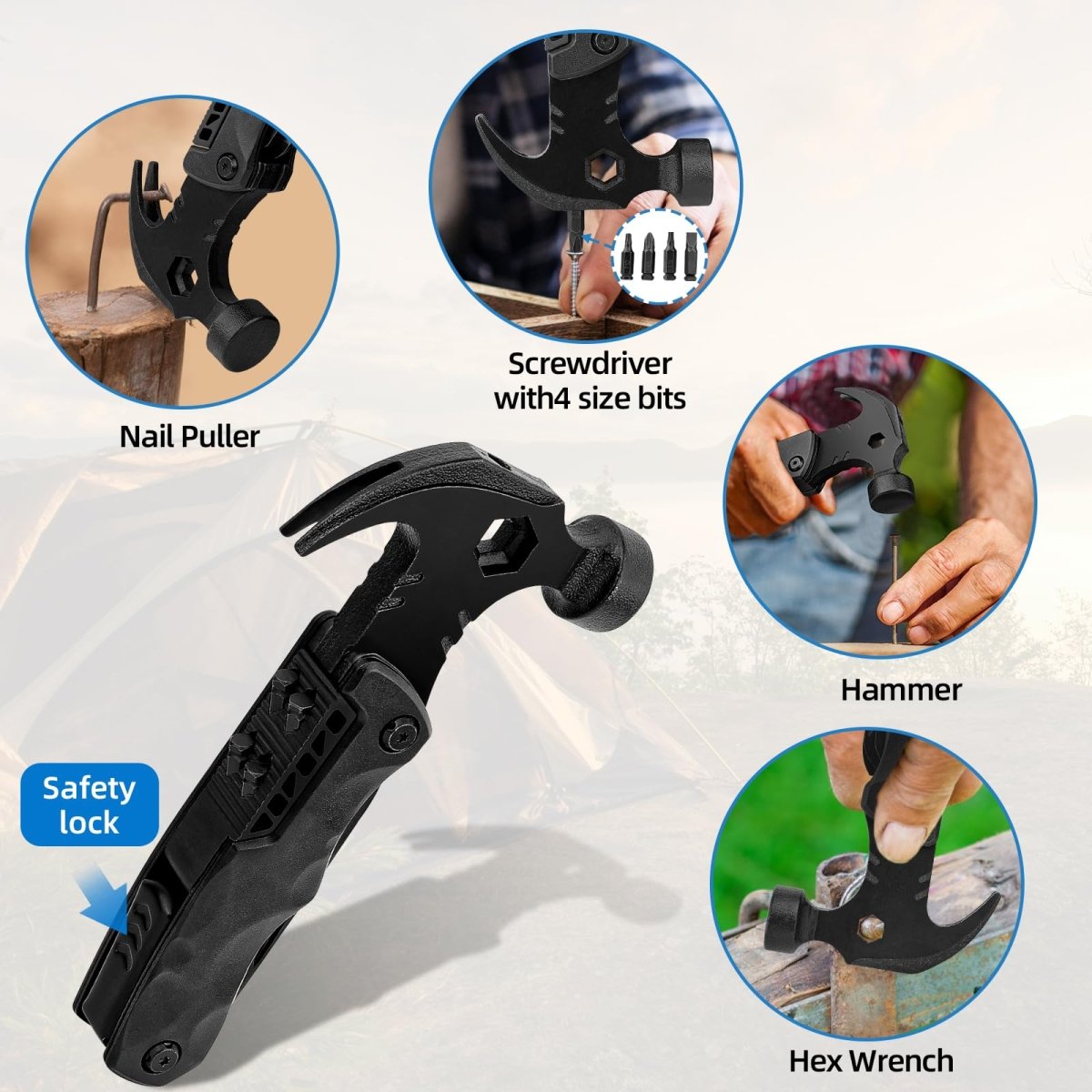 18 in 1 Camping Accessories Survival Gear MultiTool - HomeDIYer