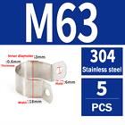 304 Stainless Steel Pipe Clamp U-Bolt Hose Clip 10 - 115mm Plumbing Fixing