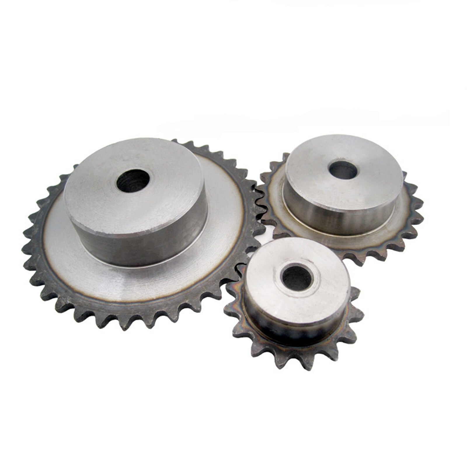 3/8" Pitch 06B Steel Pilot Bore Sprocket Simplex Roller Chain 06B-1 | 9-40Teeth