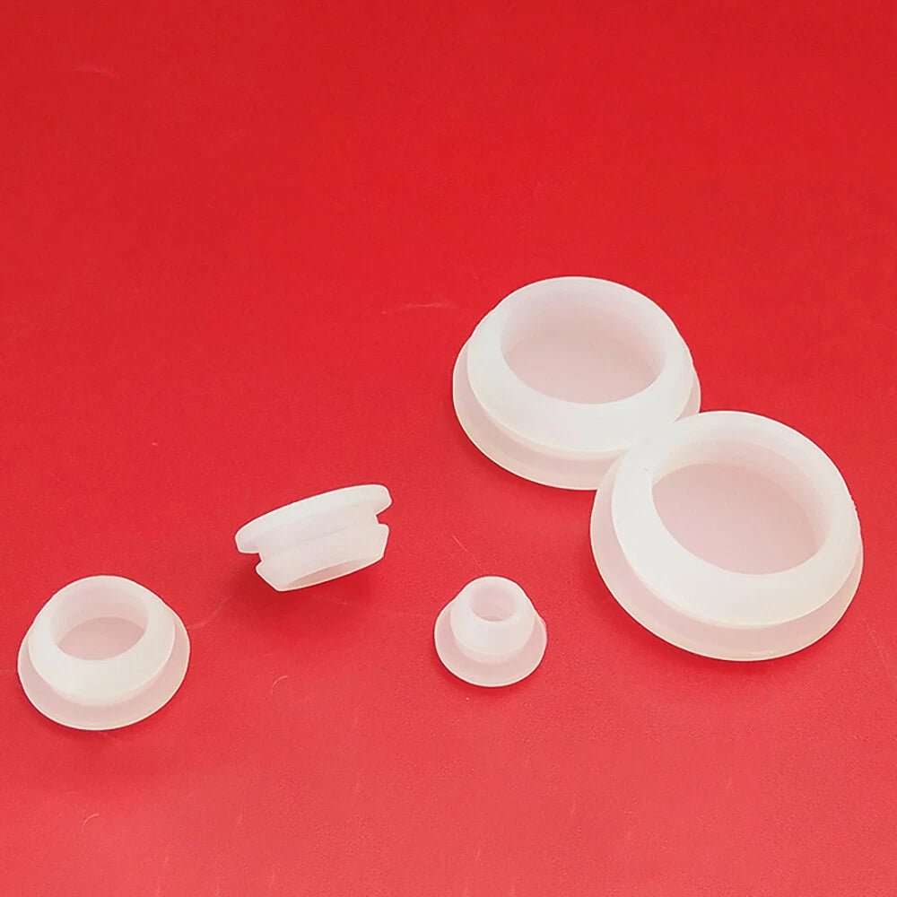 Transparent Snap - On Hole Plug Silicone Rubber Blanking Seal Bung Pipe 2.5mm - 30mm - HomeDIYer