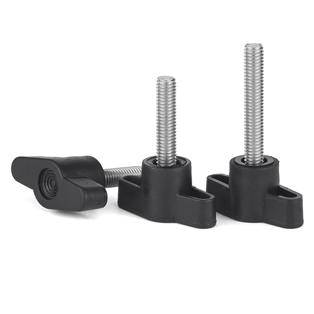 M4 M5 M6 M8 Wing Knob T - Handle Thumb Screw Bolts – Plastic Clamping Knob with Male Thread - HomeDIYer