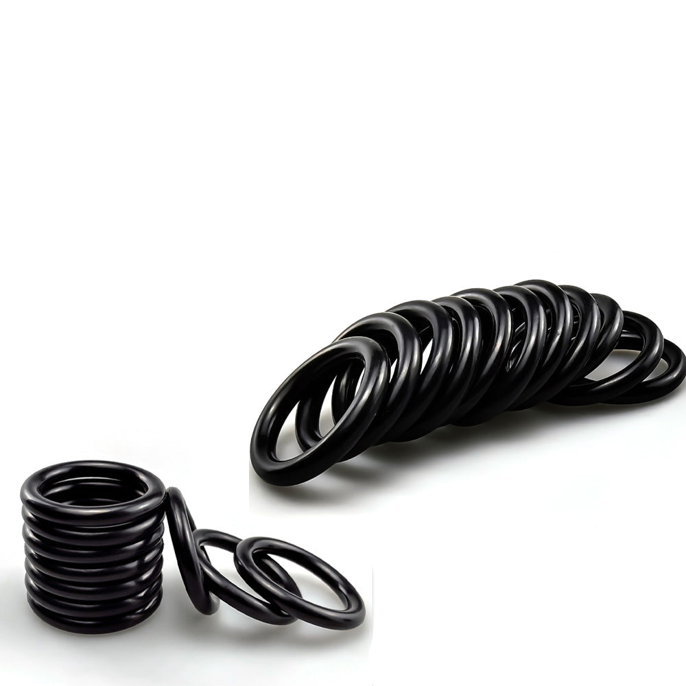 5mm Cross Section O-Rings NBR Nitrile Rubber 81mm - 420mm OD Oil Resistant Seals