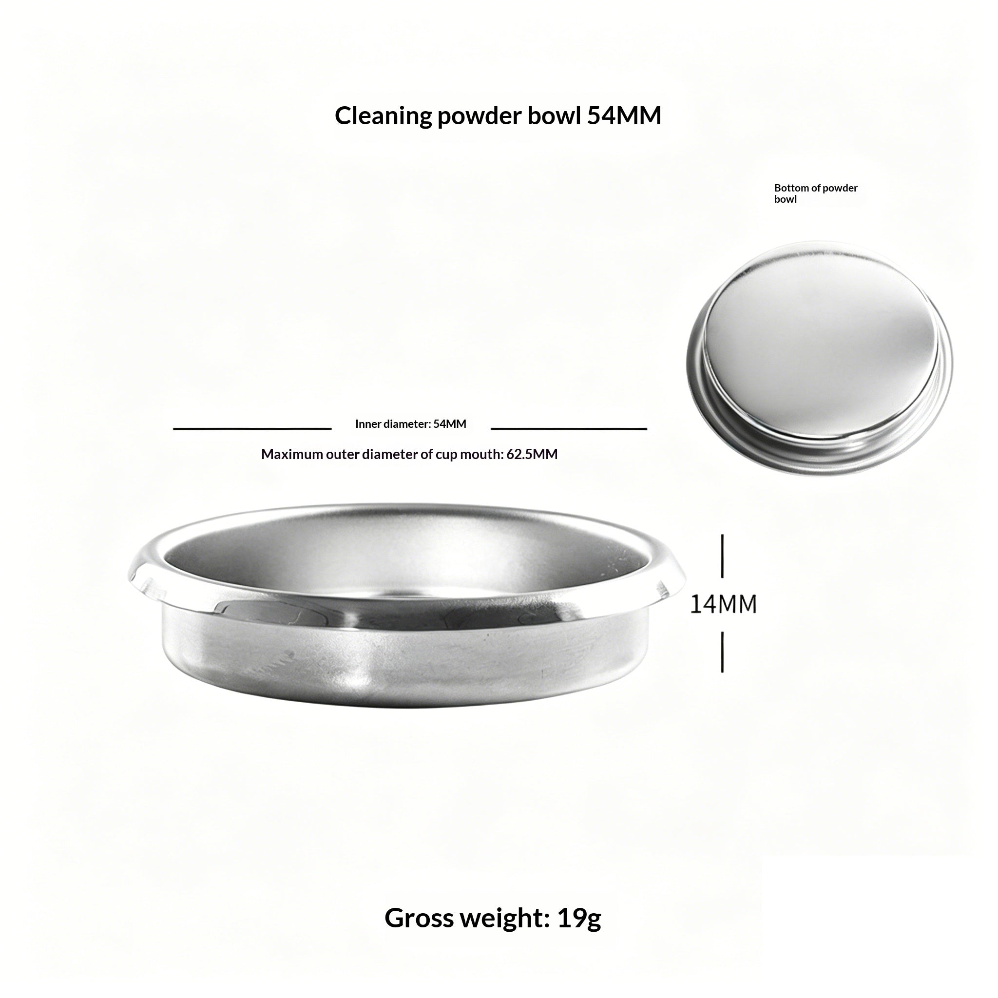 304 Stainless Steel Espresso Filter Basket – 51mm / 54mm / 58mm | Single & Double Shot Precision Portafilter Cup