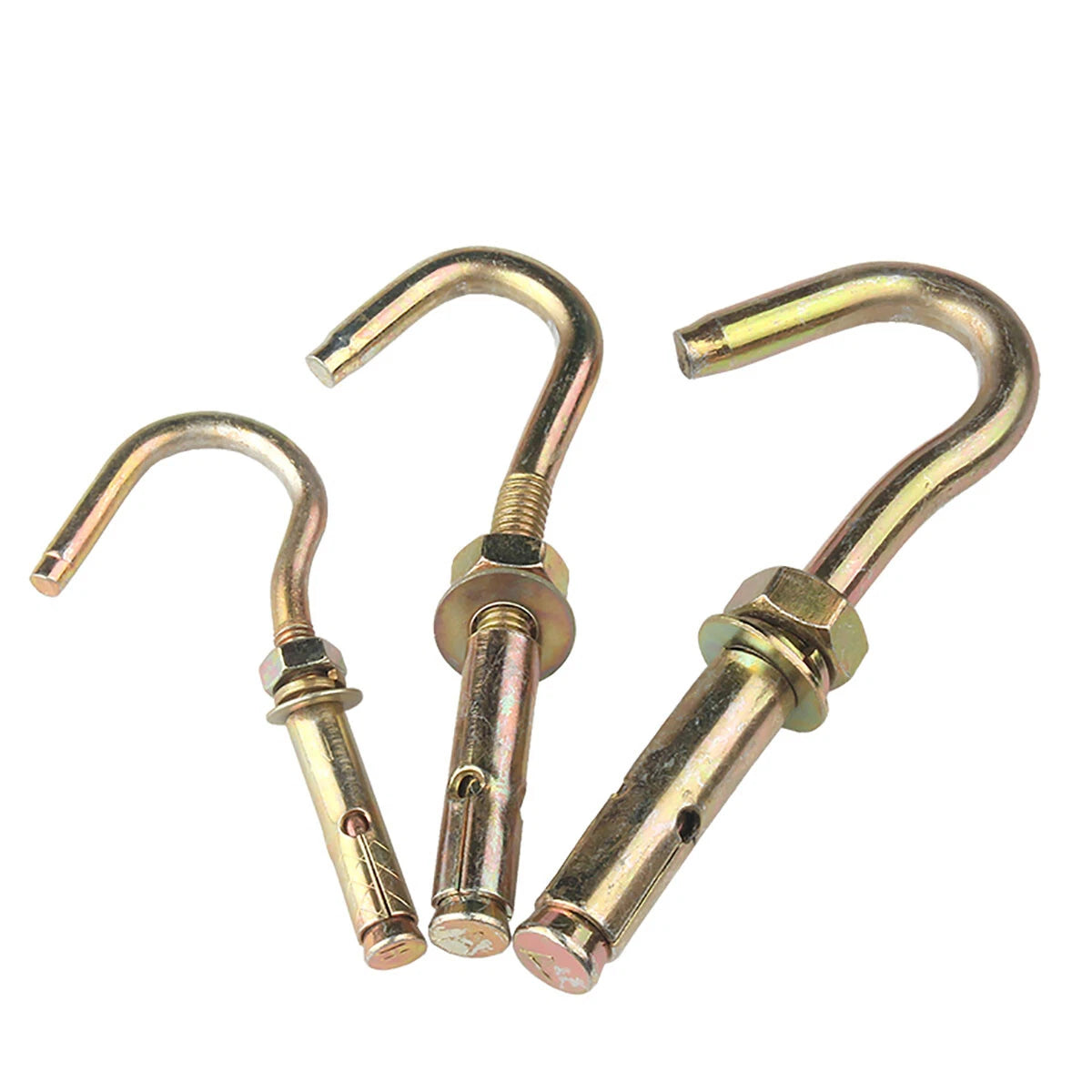 Open Hook Eye Bolt Shield Anchor — M6 M8 M10 M12 Heavy Duty Wall Expansion Bolt