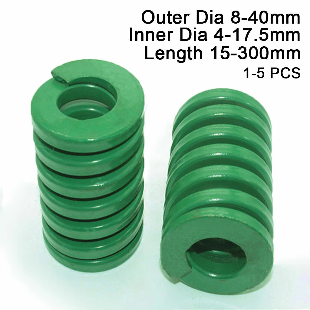 Die Springs OD 8-40mm Heavy Duty Load Green Compression Mould Spring All Sizes