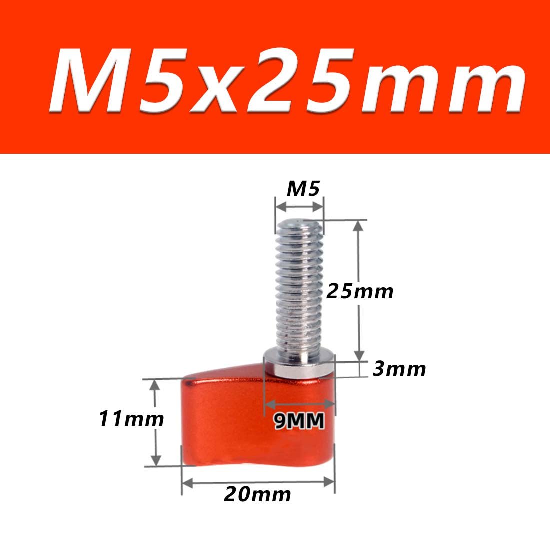 M4 M5 M6 Thumb Screws Hand Grip Bolt Knob for Adjustable Photographic Equipment - HomeDIYer