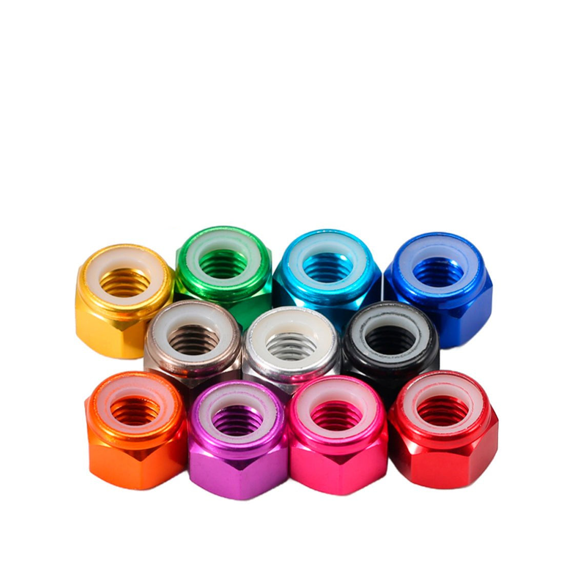M2 M3 M4 M5 M6 M8 Nylon Aluminium Alloy RC Car Wheel Nylon Locking Lock Nuts - HomeDIYer