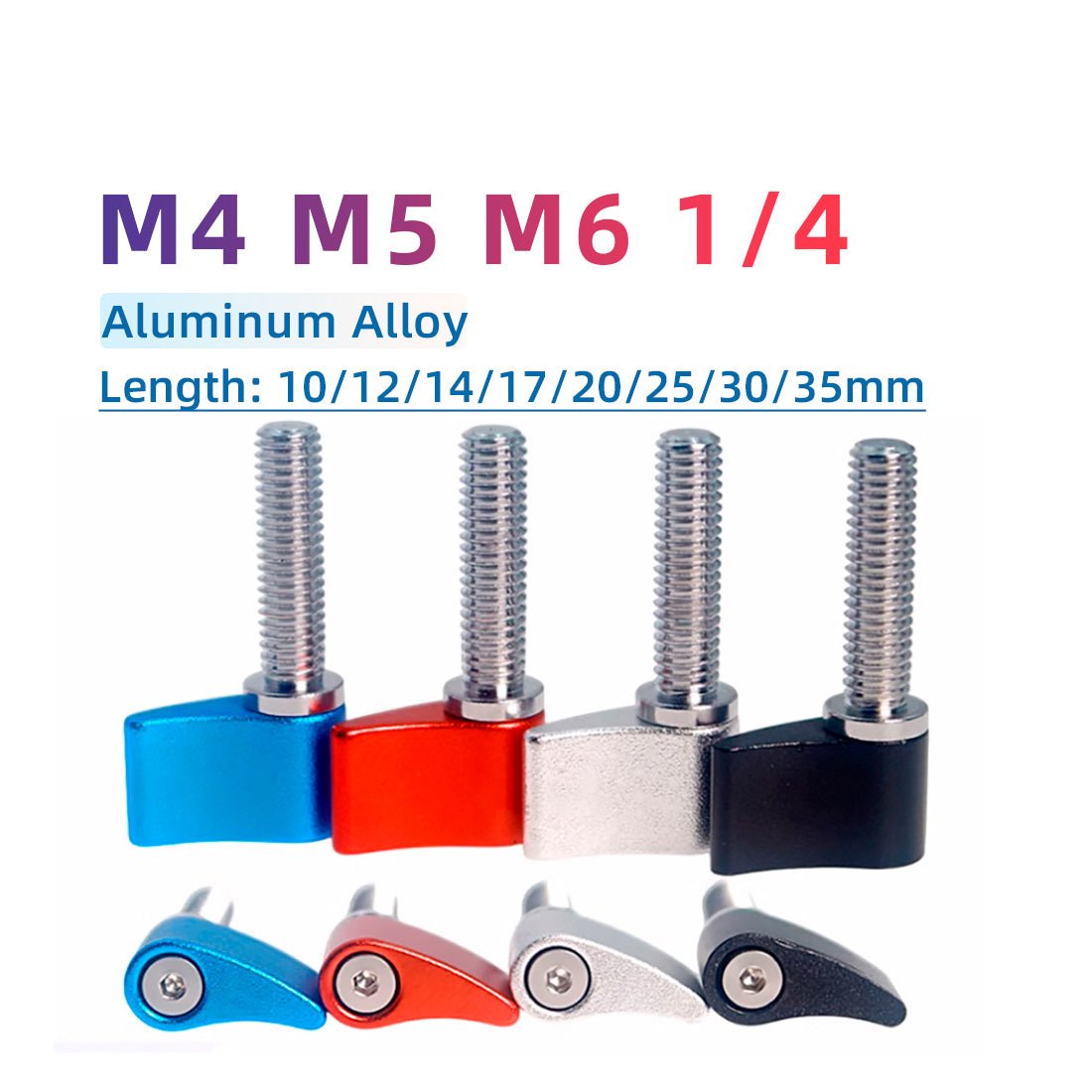M4 M5 M6 Thumb Screws Hand Grip Bolt Knob for Adjustable Photographic Equipment - HomeDIYer