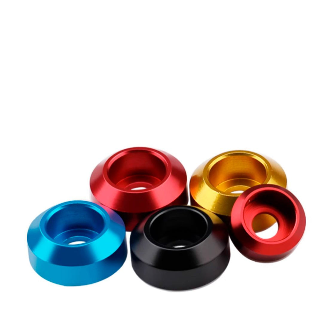 M2 - M8 Aluminum Cone Cup Head Washers Anodised Gasket Load Spreading Cone Washer - HomeDIYer