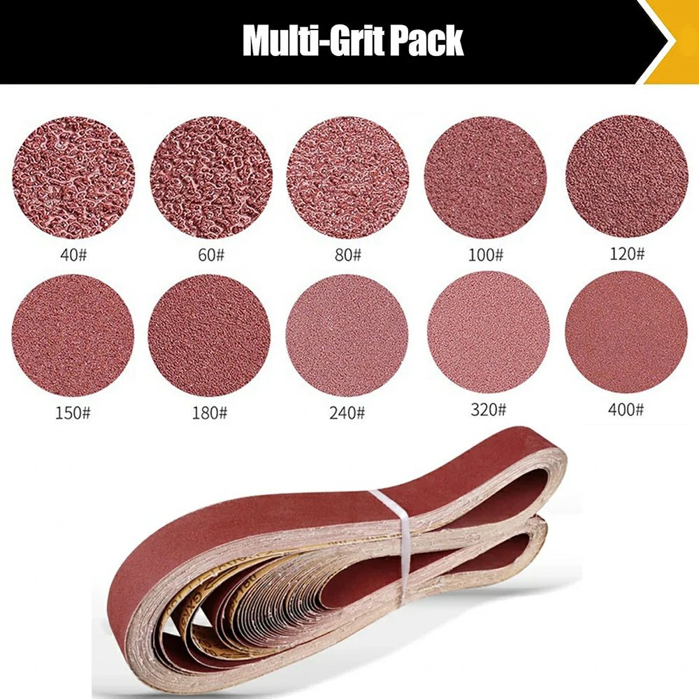 50x2100mm Sanding Belts 150/180/240/320 Grit Belt Sander Sandpaper For Belt Sander Polishing Machine Abrasive Tools - HomeDIYer